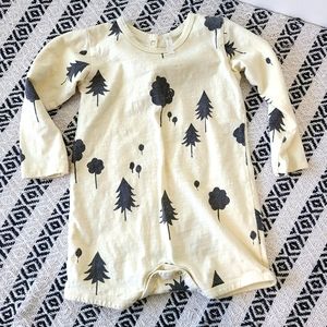 Rylee + Cru Long Sleeve Forest Shorts Romper